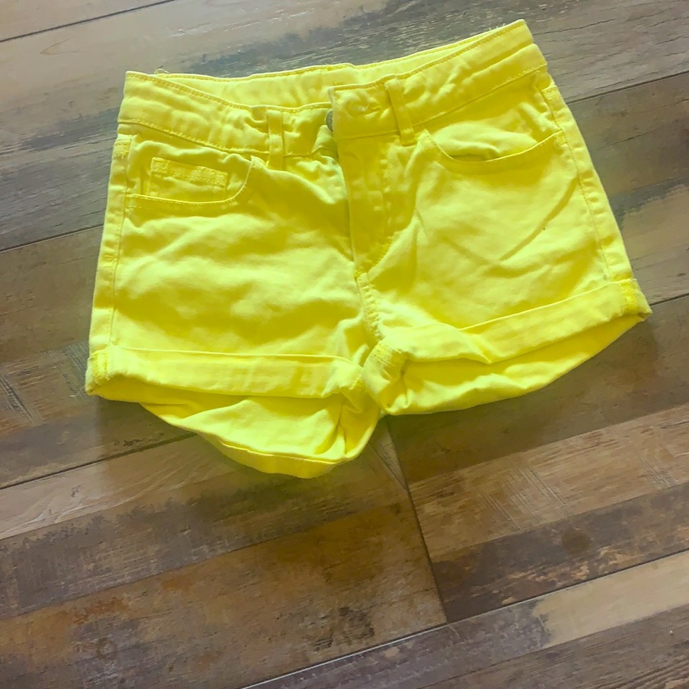 Yellow Jean shorts